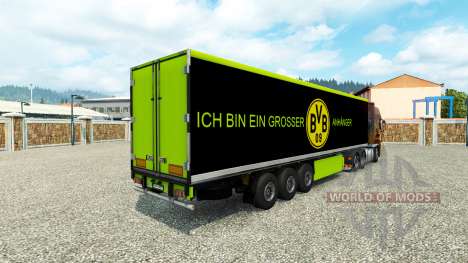 Скин BVB на полуприцеп для Euro Truck Simulator 2