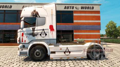 Скин Assassins Creed на тягач Scania для Euro Truck Simulator 2