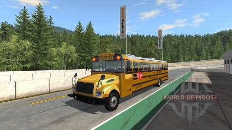 Blue Bird American School Bus v2.1 для BeamNG Drive