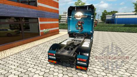 Скин Black Pearl на тягач Scania для Euro Truck Simulator 2