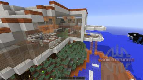 Modern Tony Stark Based Cliff-side Mansion для Minecraft