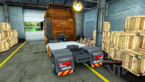 Скин Olive Wood на тягач MAN для Euro Truck Simulator 2
