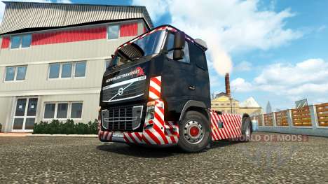 Скин Schwerlasttransport на тягач Volvo для Euro Truck Simulator 2