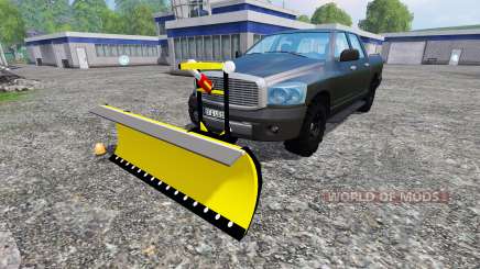Dodge Pickup [snowplow] v2.1 для Farming Simulator 2015