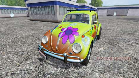Volkswagen Beetle 1966 [peace and love] для Farming Simulator 2015
