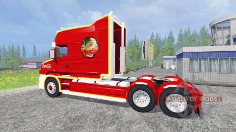 Scania T164 Coca-Cola Christmas для Farming Simulator 2015