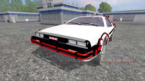 DeLorean DMC-12 Back To The Future для Farming Simulator 2015