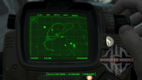 Immersive Map 4k - BLUEPRINT Inv. - Big Squares для Fallout 4