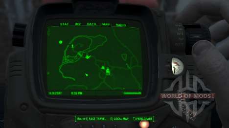 Immersive Map 4k - BLUEPRINT Inv. - No Squares для Fallout 4