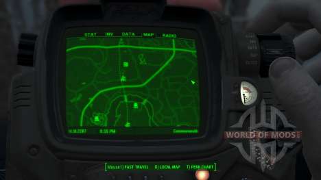 Immersive Map 4k - BLUEPRINT - No Squares для Fallout 4