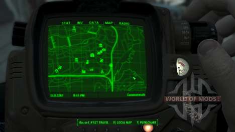 Immersive Map 4k - BLUEPRINT Inv. - Big Squares для Fallout 4