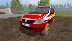 Dacia Logan [feuerwehr] для Farming Simulator 2015