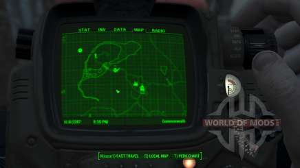Immersive Map 4k - BLUEPRINT Inv. - Full Squares  для Fallout 4