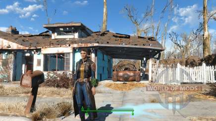 The Bad-Ass Vault Dweller Long Coat для Fallout 4