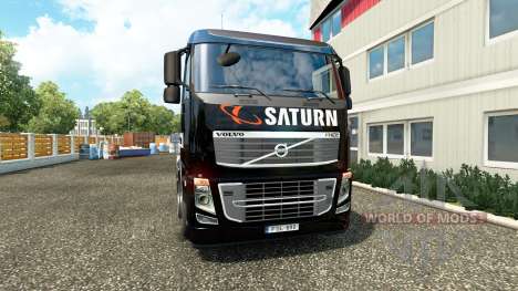 Скин Saturn на тягач Volvo для Euro Truck Simulator 2