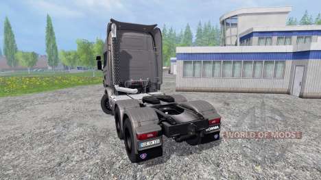 Scania R730 [Silver] v3.1 для Farming Simulator 2015