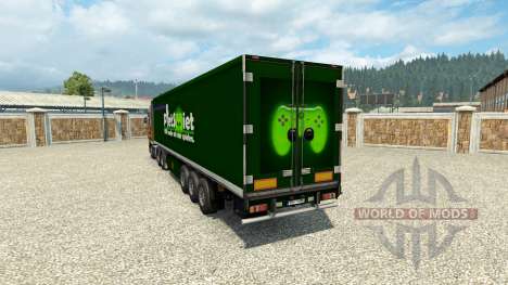 Скин PietSmiet на полуприцеп для Euro Truck Simulator 2