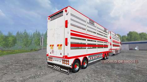 Scania R730 [cattle] v1.4 для Farming Simulator 2015