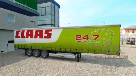 Скин CLAAS на полуприцеп для Euro Truck Simulator 2