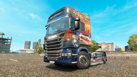 Скин Men Power на тягач Scania для Euro Truck Simulator 2