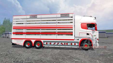 Scania R730 [cattle] v1.4 для Farming Simulator 2015