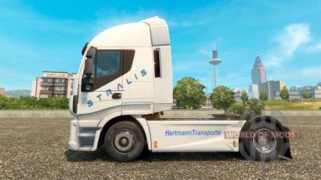 Скин Hartmann Transporte на тягач Iveco для Euro Truck Simulator 2