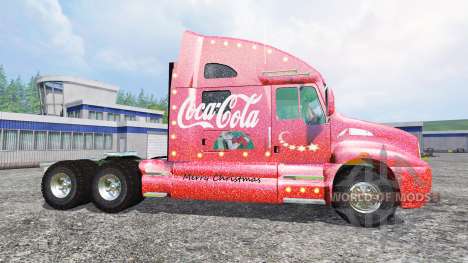 Kenworth T2000 [Coca-Cola Christmas] для Farming Simulator 2015