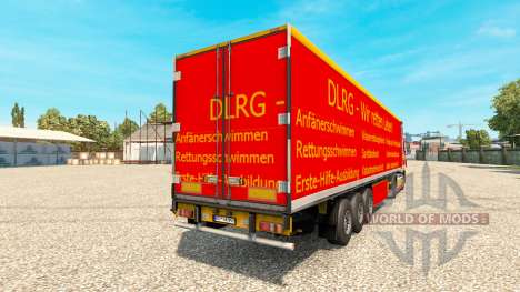 Скин DLRG на тягач DAF для Euro Truck Simulator 2