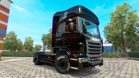 Скин BlackBerry на тягач Scania для Euro Truck Simulator 2