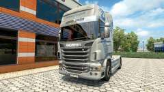 Скин Hartmann Transporte на тягач Scania для Euro Truck Simulator 2