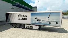 Скин A380 на полуприцеп для Euro Truck Simulator 2