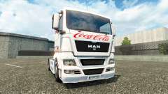 Скин Кока-кола на тягач MAN для Euro Truck Simulator 2