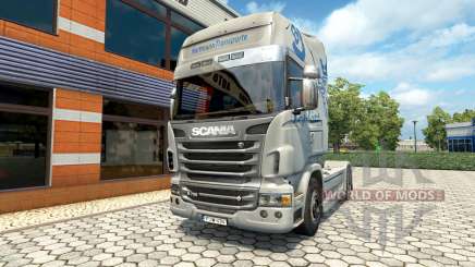 Скин Hartmann Transporte на тягач Scania для Euro Truck Simulator 2