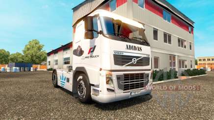 Скин Adidas на тягач Volvo для Euro Truck Simulator 2