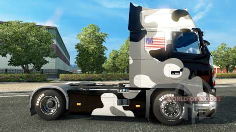 Скин U.S. Army Snow на тягач Volvo для Euro Truck Simulator 2
