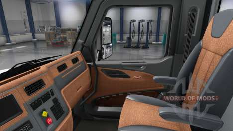 Обновлённый интерьер в Peterbilt 579 для American Truck Simulator