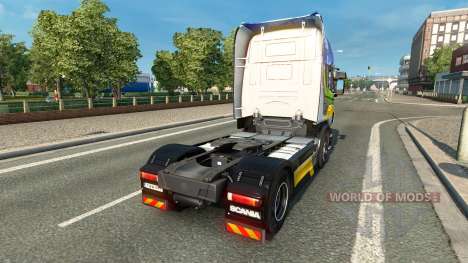 Скин Gasunie Transport на тягач Scania для Euro Truck Simulator 2
