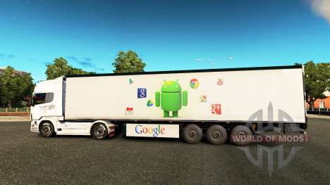 Скин Google на тягач Scania для Euro Truck Simulator 2