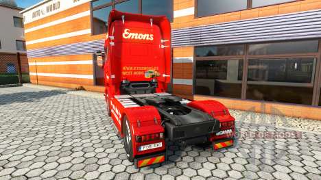 Скин Emons на тягач Scania для Euro Truck Simulator 2