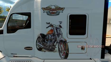 Kenworth T680 Harley Davidson Skin для American Truck Simulator