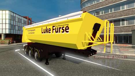 Скин Luke Furse на полуприцеп для Euro Truck Simulator 2