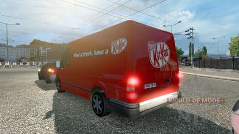 Ford Transit KitKat для Euro Truck Simulator 2