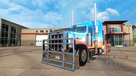 Скин Caveira на тягач Peterbilt 379 для American Truck Simulator