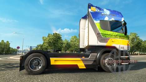 Скин Gasunie Transport на тягач Scania для Euro Truck Simulator 2