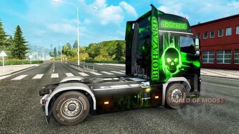Скин Biohazard на тягач Volvo для Euro Truck Simulator 2