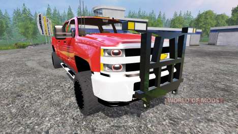 Chevrolet Silverado 3500 [plow truck] для Farming Simulator 2015