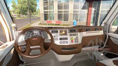Новый окрас интерьера Peterbilt 579 для American Truck Simulator