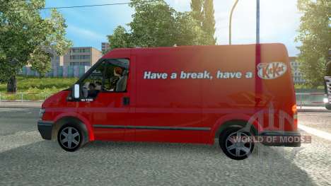 Ford Transit KitKat для Euro Truck Simulator 2