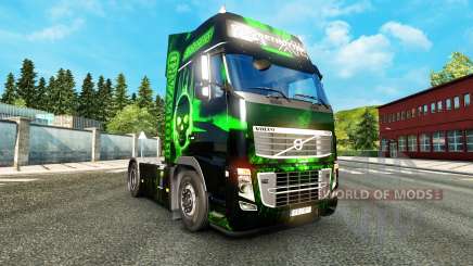 Скин Biohazard на тягач Volvo для Euro Truck Simulator 2