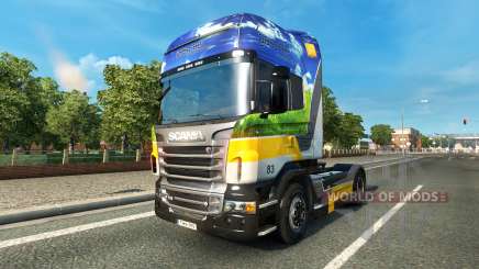 Скин Gasunie Transport на тягач Scania для Euro Truck Simulator 2